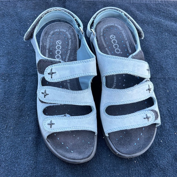 ECCO SANDALS SIZE 37 Aqua 6-6.5 - Picture 1 of 3